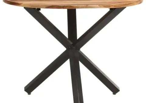 Masă de bucătărie, 100x100x75 cm, lemn acacia, finisaj miere - 2/5