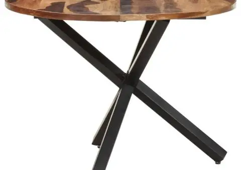 Masă de bucătărie, 100x100x75 cm, lemn acacia, finisaj miere - 3/5