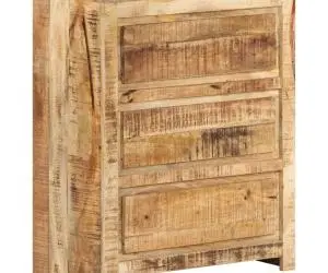 Dulap cu sertar, 60x33x75 cm, lemn masiv de mango
