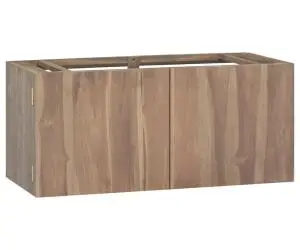 Dulap pentru baie de perete, 90x39x40 cm, lemn masiv de tec