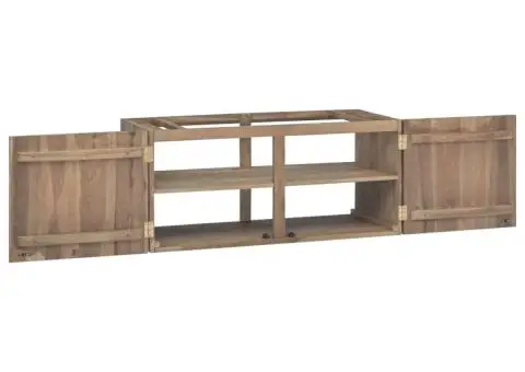 Dulap pentru baie de perete, 90x39x40 cm, lemn masiv de tec - 5/5