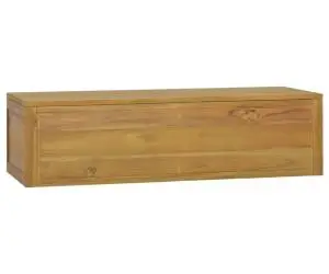 Dulap de baie montat pe perete 110x45x30 cm lemn masiv de tec