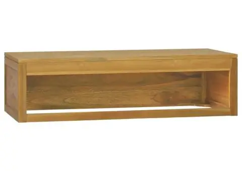 Dulap de baie montat pe perete 110x45x30 cm lemn masiv de tec - 5/5