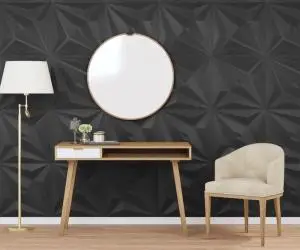 Panouri de perete 12 buc. negru 50x50 cm XPS 3 m² stea