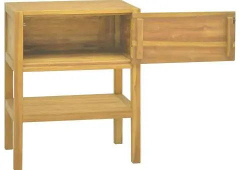 Dulap de baie, 60x40x75 cm, lemn masiv de tec - 2/5