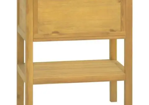 Dulap de baie, 60x40x75 cm, lemn masiv de tec - 5/5