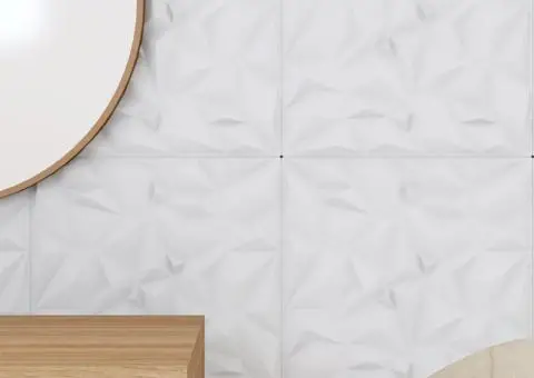 Panouri de perete 12 buc. alb 50x50 cm XPS 3 m² ametist - 4/5