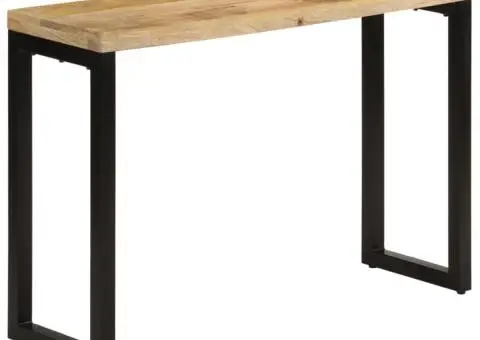 Masă consolă, 110x35x76 cm, lemn masiv de mango brut - 1/5