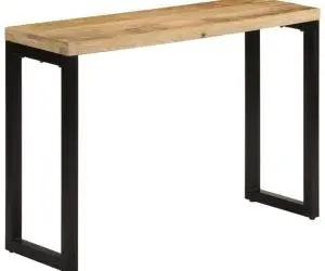 Masă consolă, 110x35x76 cm, lemn masiv de mango brut