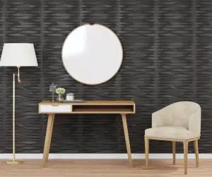 Panouri de perete 24 buc. negru 50x50 cm XPS 6 m² piatră