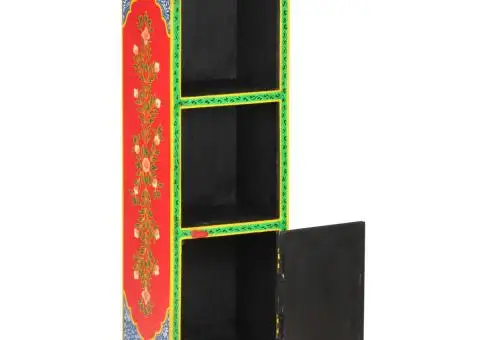 Dulap înalt vopsit manual, 40x30x120 cm, lemn masiv de mango - 2/5