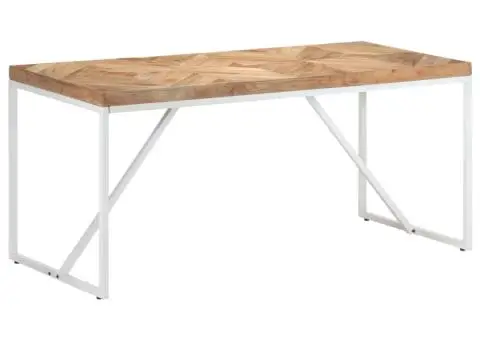 Masă de bucătărie, 160x70x76cm, lemn masiv de acacia/mango - 1/5