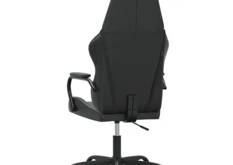 Scaun de jocuri, negru și gri, piele ecologică - 5/5