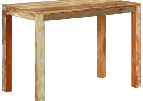 Masă de bucătărie, 110x55x76 cm, lemn masiv reciclat - 1/5