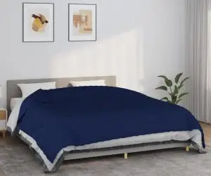 Pătură cu greutăți, albastru, 220x260 cm, 15 kg, textil