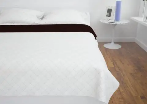 Cuvertură matlasată cu două fețe 220x240 cm, bej/maro - 3/4