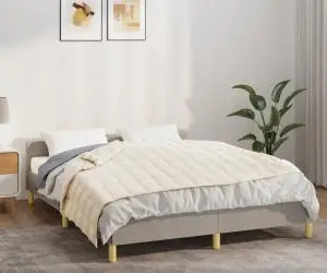 Pătură cu greutăți, crem deschis, 150x200 cm, 7 kg, textil