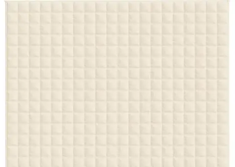 Pătură cu greutăți, crem deschis, 150x200 cm, 7 kg, textil - 3/5