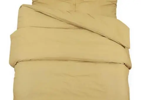 Set cu husă de pilotă, gri taupe, 200x220 cm, microfibră - 2/5