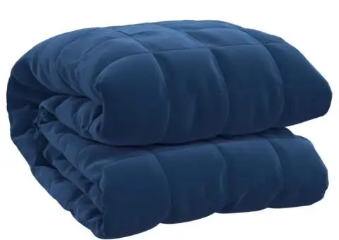 Pătură grea, albastru, 220x240 cm, 15 kg, material textil - 2/5