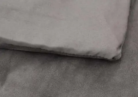 Pătură grea cu husă, gri, 135x200 cm, 6 kg, material textil - 5/5