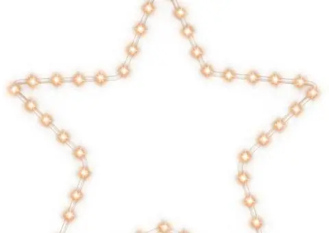 Figurină stea de Crăciun, 48 LED-uri, alb cald, 56 cm - 2/5