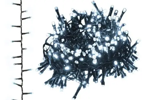 Instalație compactă cu 2000 LED-uri, alb rece, 45 m, PVC - 2/5