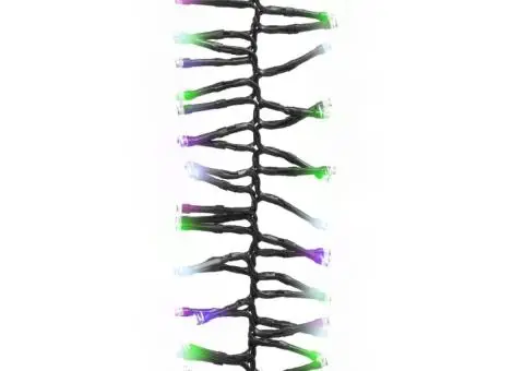 Instalație tip cluster 400 LED-uri multicolor pastel 7,4 m PVC - 3/5