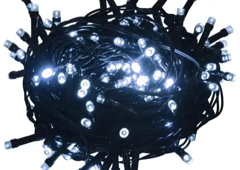 Instalație 600 LED-uri, interior/exterior IP44 60 m, alb rece - 2/5