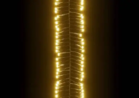 Instalație tip cluster cu 2000 LED-uri, alb cald, 17 m, PVC - 5/5