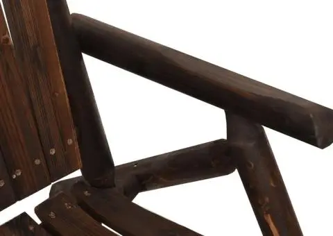 Set mobilier de grădină, 3 piese, lemn masiv de molid - 3/5