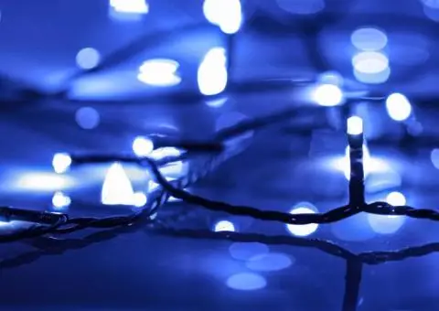 Instalație cu 2000 LED-uri, albastru, 200 m, PVC - 4/5