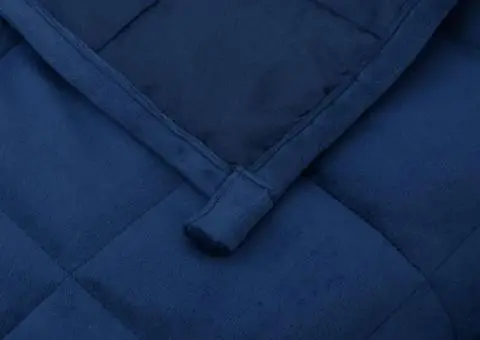 Pătură anti-stres, albastru, 140x200 cm, 6 kg, material textil - 5/5