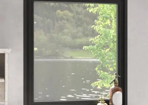 Plasă insecte magnetică pentru ferestre, antracit, 120x140 cm - 1/5