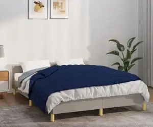 Pătură cu greutăți, albastru, 138x200 cm, 6 kg, material textil