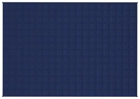 Pătură cu greutăți, albastru, 138x200 cm, 6 kg, material textil - 3/5