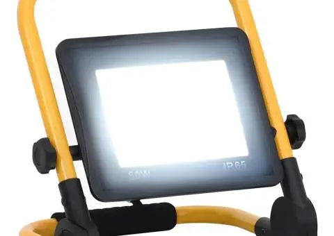 Proiector cu LED și mâner, alb rece, 50 W - 1/5