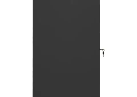 Dulap pentru șa, antracit, 53x53x105 cm, oțel - 3/5