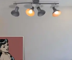 Lustră pentru 4 becuri E27, negru și auriu