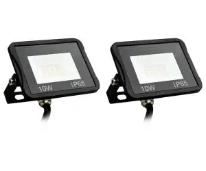 Proiectoare cu LED, 10 W, 2 buc., alb rece