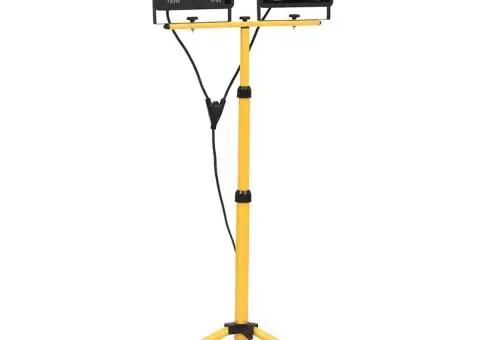 Proiector cu LED și trepied, 2x100 W, alb rece - 1/5