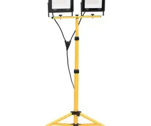 Proiector cu LED și trepied, 2x100 W, alb rece