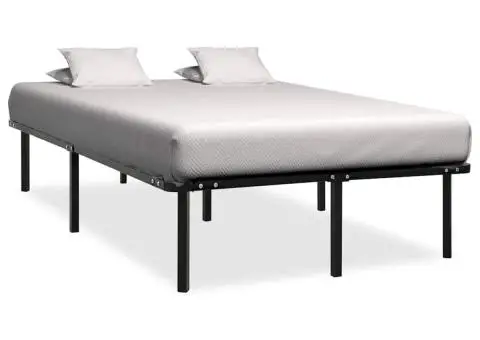 Cadru de pat, negru, 160 x 200 cm, metal - 1/5