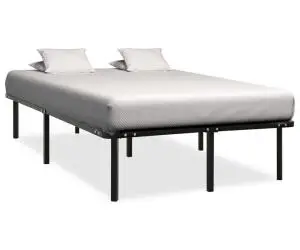 Cadru de pat, negru, 120 x 200 cm, metal