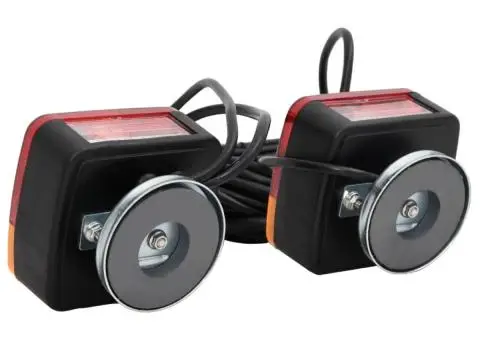 Lumini pentru remorcă 2 buc bec clasic 12 V roșu 10,5x7,5x10 cm - 4/5