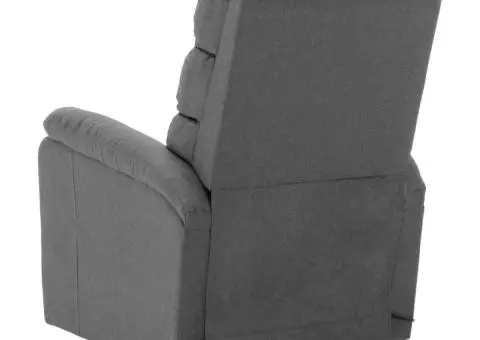 Fotoliu cu ridicare, gri deschis, textil - 5/5