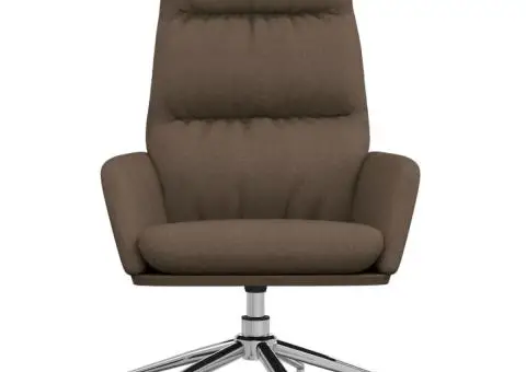 Scaun de relaxare, gri taupe, material textil - 3/5