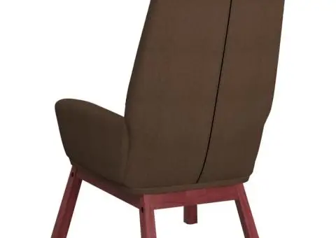 Scaun de relaxare, maro, material textil - 5/5