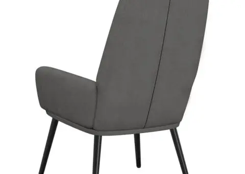 Scaun de relaxare, gri deschis, material textil - 5/5