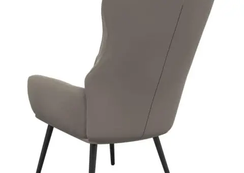 Scaun de relaxare, gri deschis, catifea - 5/5